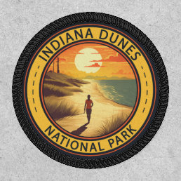 Indiana Dunes National Park Travel Art Vintage Patch