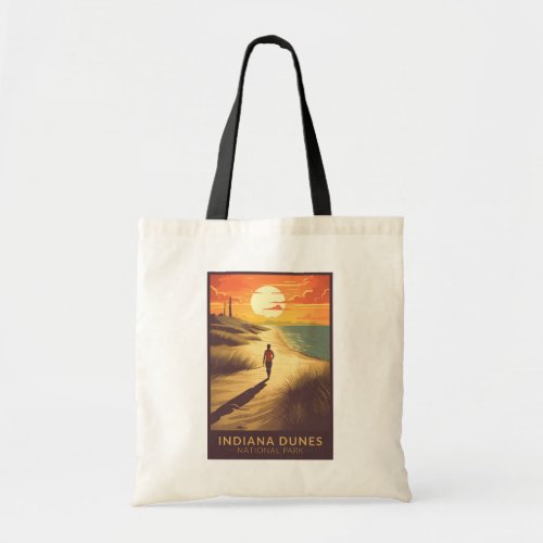 Indiana Dunes National Park Travel Art Vintage Tote Bag