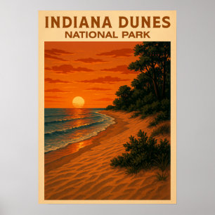 Indiana Dunes National Park V01 Poster