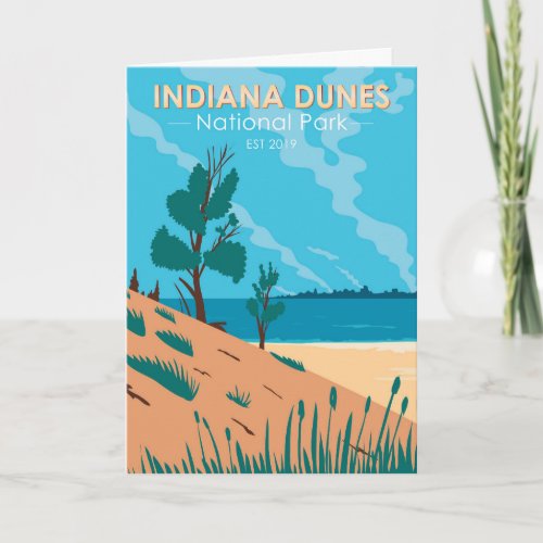Indiana Dunes National Park Vintage Card