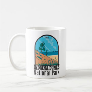 Indiana Dunes National Park Vintage Coffee Mug