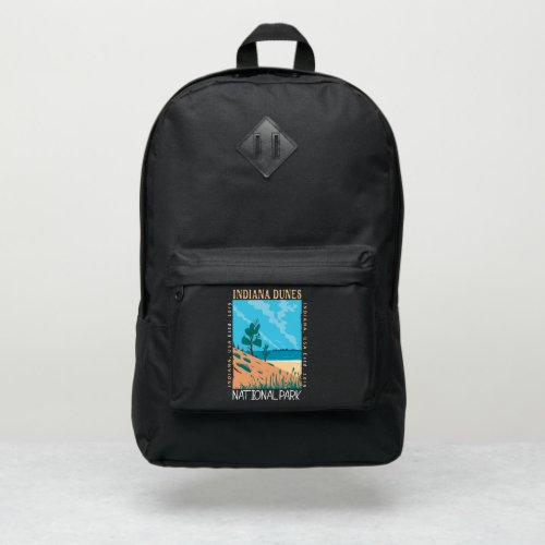 Indiana Dunes National Park Vintage Distressed Port Authority Backpack