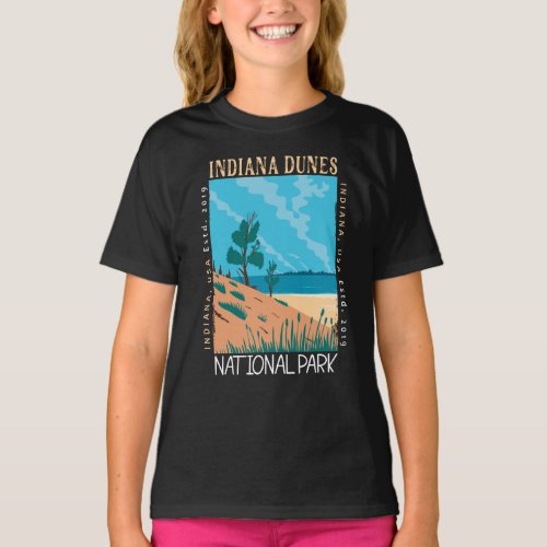 Indiana Dunes National Park Vintage Distressed  T_Shirt