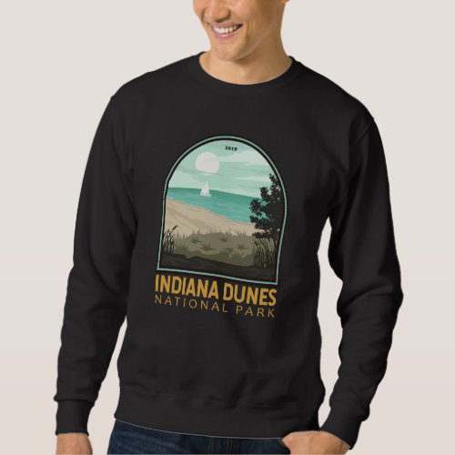 Indiana Dunes National Park Vintage Emblem Sweatshirt