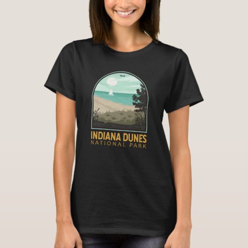 Indiana Dunes National Park Vintage Emblem T_Shirt