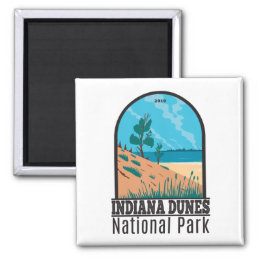 Indiana Dunes National Park Vintage  Magnet