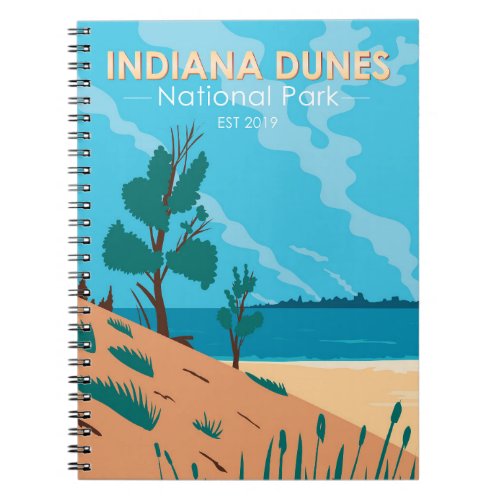 Indiana Dunes National Park Vintage  Notebook