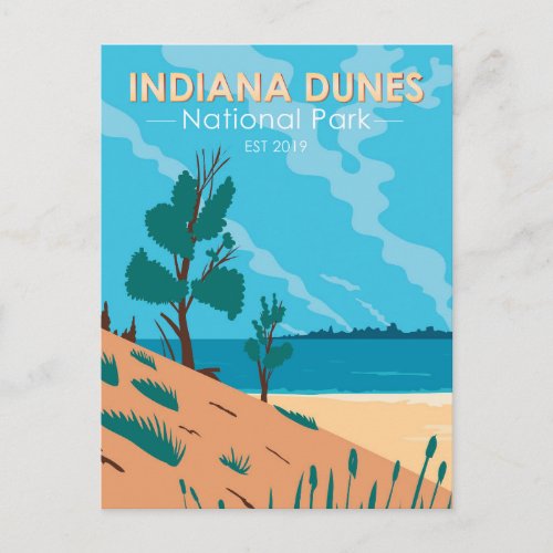 Indiana Dunes National Park Vintage Postcard