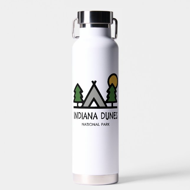 Indiana Dunes National Park Water Bottle (Front)