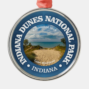 Indiana Dunes NP2 Metal Ornament