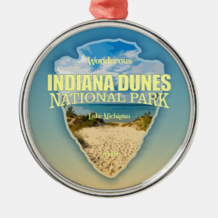 Indiana Dunes NP (arrowhead) Metal Ornament