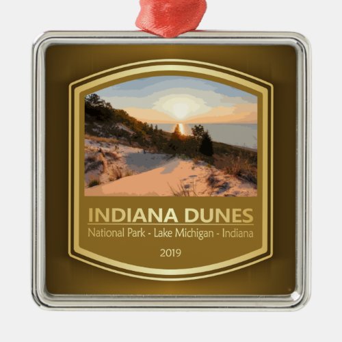 Indiana Dunes NP PF1 Metal Ornament