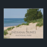 Indiana Dunes Postcard<br><div class="desc">Photograph from Lake View Beach at Indiana Dunes National Park,  formally Indiana Dunes National Lakeshore.</div>