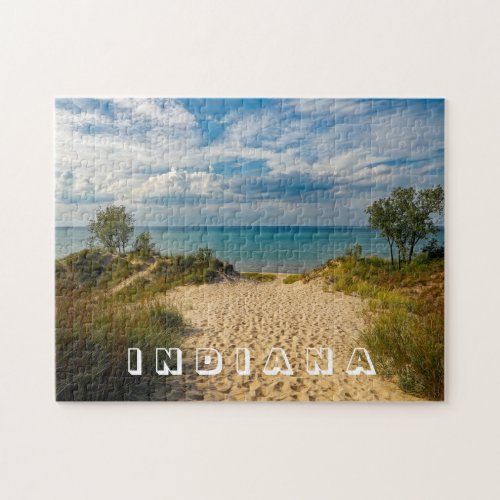 Indiana Dunes State Park Beach Photo Jigsaw Puzzle