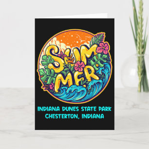 Indiana Dunes State Park Chesterton Indiana Summer Card
