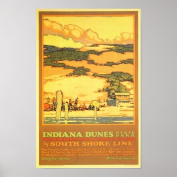 Indiana Dunes State Park Poster by Art1900 at Zazzle