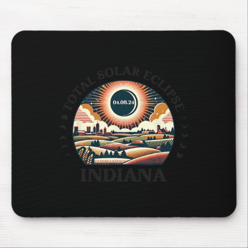Indiana Eclipse 40824 America Total Solar Eclips Mouse Pad