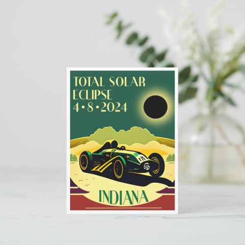 Indiana Eclipse Postcard