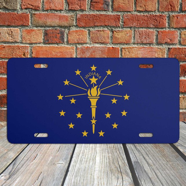 Indiana Flag & America States, USA travel /Sports License Plate (Creator Uploaded)