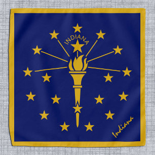 Indiana Flag bandana, Indiana patriot fashion /USA Bandana