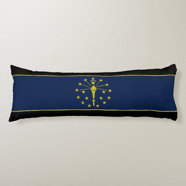 Indiana flag body pillow (Front)