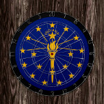 Indiana Flag Dartboard & Indiana / USA game board<br><div class="desc">Dartboard: Indiana & Indiana flag darts,  family fun games - love my country,  summer games,  holiday,  fathers day,  birthday party,  college students / sports fans</div>