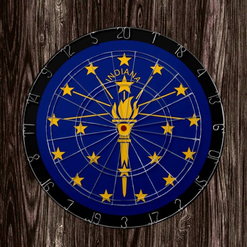 Indiana Flag Dartboard  Indiana  USA game board