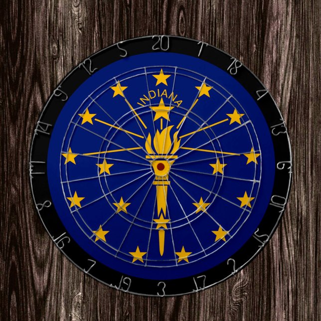 Indiana Flag Dartboard & Indiana / USA game board (Creator Uploaded)