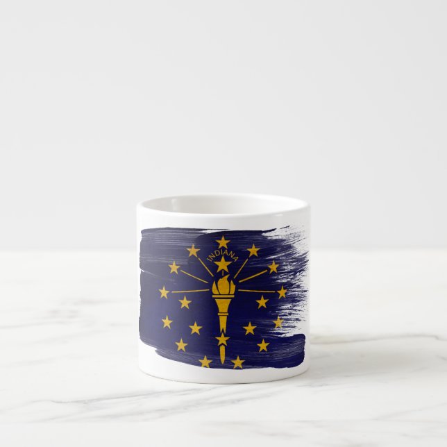 Indiana Flag Espresso Cup (Front)