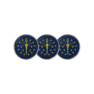 Indiana flag golf ball marker
