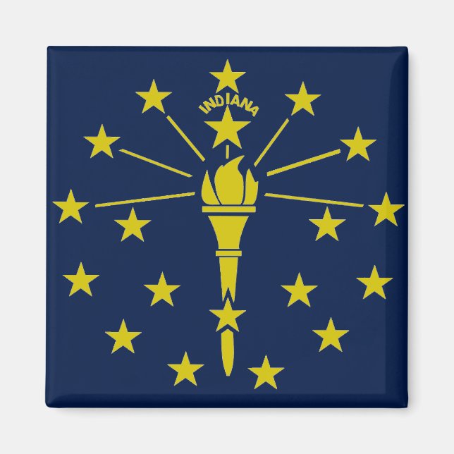 Indiana flag magnet (Front)
