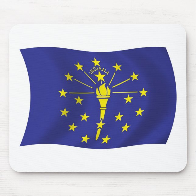 Indiana Flag Mousepad (Front)