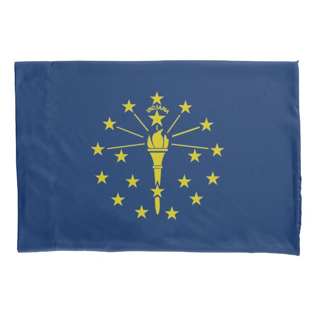 Indiana flag pillow case (Front)
