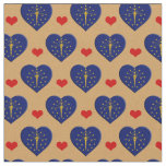 Indiana Flag &amp; Red Heart fashion Fabric / USA