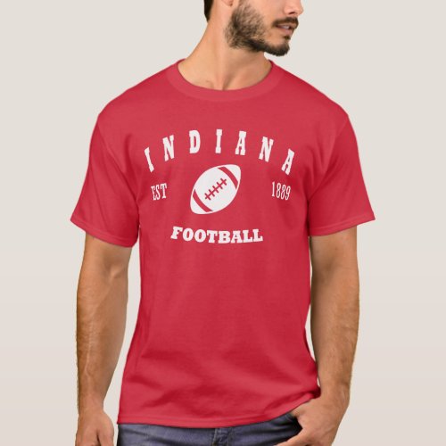 Indiana Football Retro Logo T_Shirt