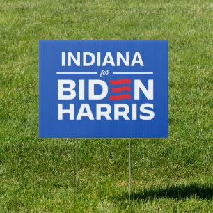 Indiana for Biden Harris Sign