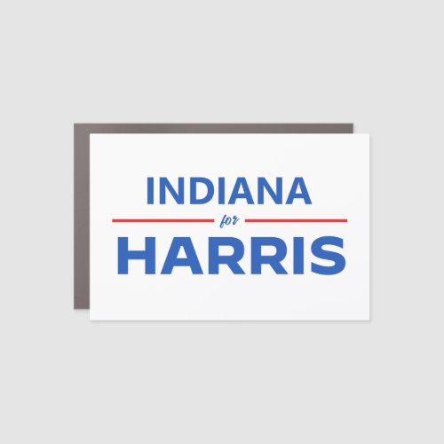 Indiana for Kamala Harris Car Magnet