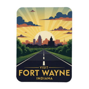 Indiana Fort Wayne Travel Magnet