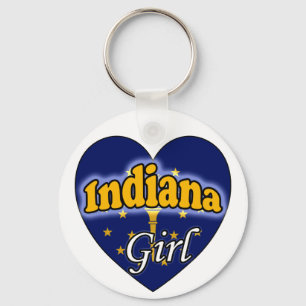 Indiana Girl Keychain