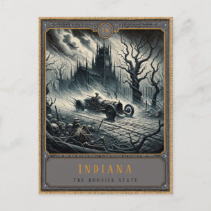 Indiana Gothic Art Postcard