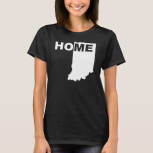 Indiana Home Away From State T-Shirt Tees