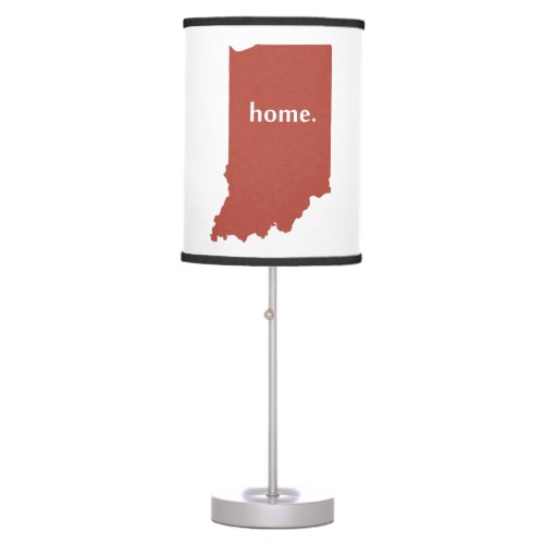 Indiana home silhouette state map table lamp