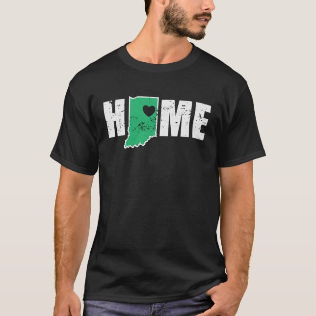 Indiana Home USA America State T-Shirt (Front)