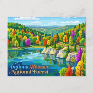 Indiana Hoosier National Forest Postcard