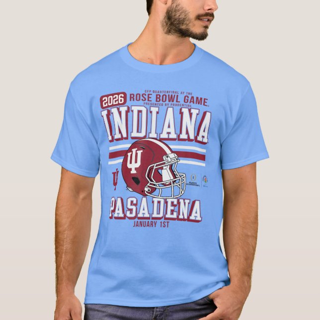Indiana Hoosiers Rose Bowl 20252026 CFP Quarterfin T-Shirt (Front)