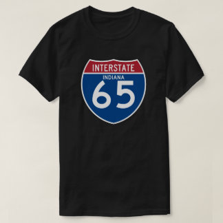 Indiana IN I-65 Interstate Highway Shield - T-Shirt