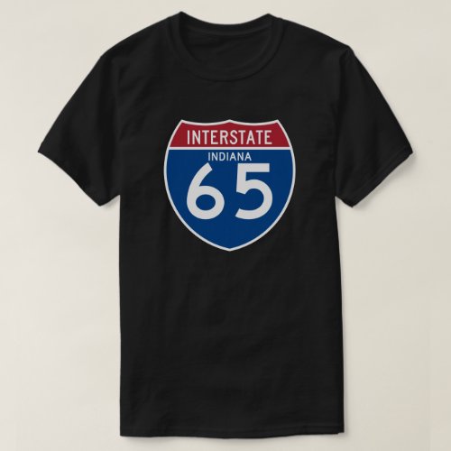 Indiana IN I_65 Interstate Highway Shield _ T_Shirt