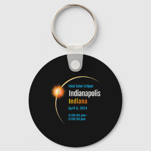 Indiana In Total Solar Eclipse 2024 1 Keychain