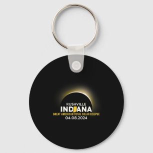 Indiana In Total Solar Eclipse 2024 Keychain