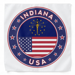 Indiana, Indiana t-shirt, Indiana sticker, Bandana